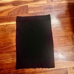 Wilfred Classic ribbed stretch Black Pencil Skirt XS